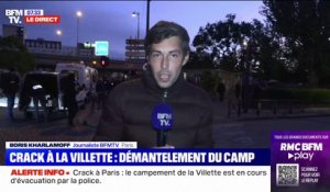 Crack à Paris: évacuation du campement de la Villette par la police