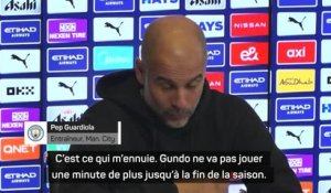 Manchester City - Quand Guardiola plaisante sur le fait que Gundogan ne jouera plus jusqu'à la fin de la saison