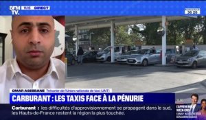 Tensions sur les carburants: le trésorier de l'UNT témoigne "des difficultés" des taxis à se ravitailler