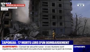 Bombardement à Zaporijjia: un quartier ravagé et jusqu'à 17 morts recensés