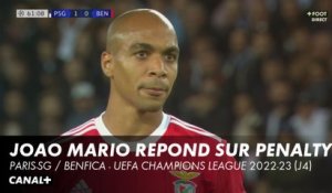 Égalisation de Joao Mario sur penalty - PSG / Benfica - Ligue des Champions (4ème journée)
