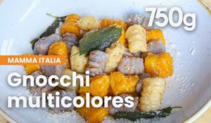 Recette des gnocchi multicolores au beurre de sauge (Mamma Italia #11) - 750g