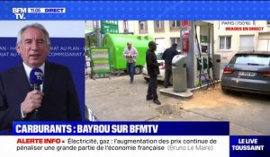 François Bayrou: "La crise énergétique, ce n'est pas la faute du gouvernement"