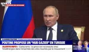 Vladimir Poutine souhaite créer un "hub gazier" en Turquie