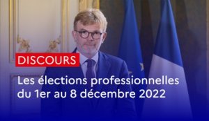 Elections professionnelles : allocution du ministre Marc Fesneau