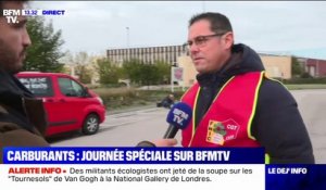 Crise des carburants: "Nous allons durcir le ton" prévient cet élu CGT au dépôt TotalEnergies de Mardyck (Nord)