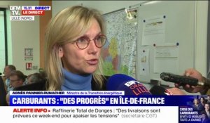 Agnès Pannier-Runacher: "Aujourd'hui, moins de 30% des stations en France font face à une rupture de carburants"