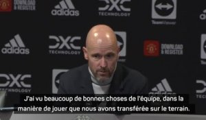 11e j. - Ten Hag : “Je suis déçu du résultat, mais heureux de la performance”