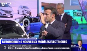 Mondial de l'Auto à Paris: Emmanuel Macron réaffirme vouloir atteindre "2 millions de véhicules électriques produits en France en 2030"