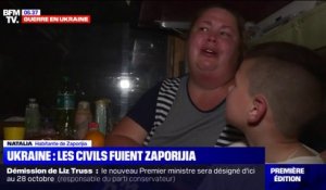 "Nous laissons toute notre vie derrière nous": en Ukraine, les civils fuient Zaporijia
