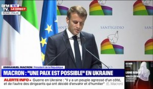 Guerre en Ukraine: "Il y a une perspective de paix", assure Emmanuel Macron