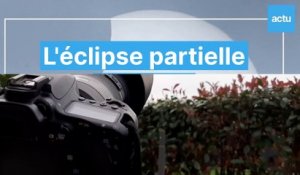 Eclipse partielle du soleil au Mans