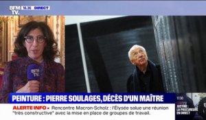 Mort de Pierre Soulages: la ministre de la Culture rend hommage à un "peintre qui a créé un nouveau regard sur la lumière"