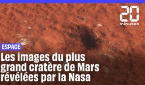 Espace : Les images du plus grand cratère de Mars révélées par la Nasa