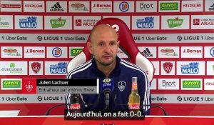 13e j. - Lachuer (Brest) : "Le 0-0 est assez logique"