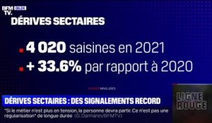 Dérives sectaires: le nombre de signalements en 2021 a augmenté de plus de 33% par rapport à 2020