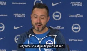 Brighton - De Zerbi : "J'aime le style de jeu d'Arteta"