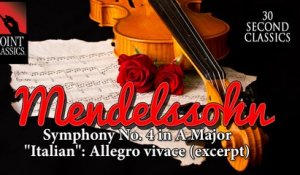 Mendelssohn: Symphony No. 4 in A Major "Italian" : Allegro vivace (excerpt)
