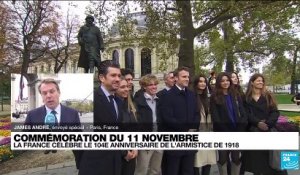 Commémoration du 11-Novembre : la France célèbre le 104e anniversaire de l'Armistice de 1918