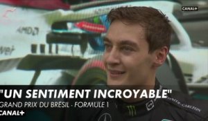 La réaction de Russell après sa première victoire - Grand Prix du Brésil - F1