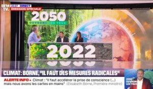 Ristourne sur les carburants: Elisabeth Borne reconnaît que "ce n'est pas très satisfaisant de financer des énergies fossiles" mais estime qu'il n’était pas possible de "laisser sans solution" les Français