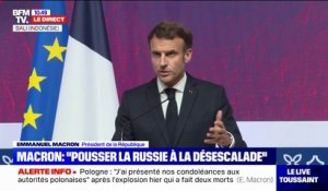 Emmanuel Macron: "Le G20 ne veut pas de la guerre, ni du chantage nucléaire"
