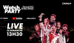 RDV à la 1ère Watch Party F1 de l'histoire ! - Grand Prix d'Abu Dhabi