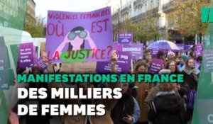 Violences  sexistes et sexuelles  : cinq ans après #MeToo, des milliers de femmes manifestent en France