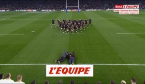 Le haka des All Blacks couvert par les chants des supporters anglais - Rugby - Tests