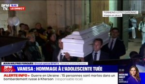 Lot-et-Garonne: le cercueil de Vanesa applaudi à la sortie de la messe en hommage à l'adolescente tuée à Tonnens