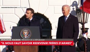 Emmanuel Macron : «Nos deux pays ont la même foi dans la liberté»