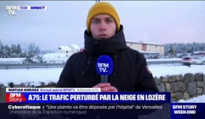 Neige en Lozère: la situation s'améliore sur l'A75
