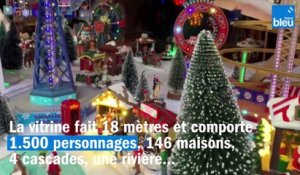 Un village de Noël miniature exposé dans le centre-ville d'Hayange