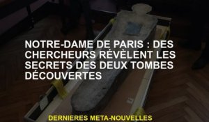 Notre-Dame de Paris: les chercheurs révèlent les secrets des deux tombes découvertes