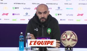 Regragui : « On a faim et on n'est pas fatigués » - Foot - CM 2022 - Maroc