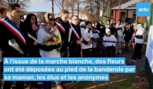 Marche blanche en hommage à Djibril entre Coignières et Maurepas