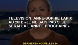 Télévision: Anne-Sophie Lapix à 20 heures: "Je ne sais pas si je serai là l'année prochaine"