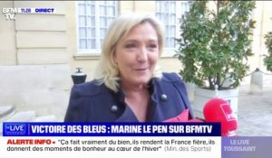 Marine Le Pen: "Les compliments faits au Qatar alors que vient d'exploser une affaire gravissime de corruption m'apparaissent déplacés"