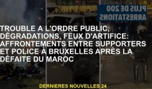 Trouble à l'ordre public, dégradations, feux d'artifice: affrontements entre les partisans et la pol