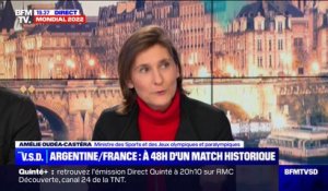 France-Argentine: "On a les crocs", affirme Amélie Oudéa-Castéra, ministre des Sports