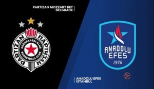 Le résumé de Partizan - Efes Istanbul - Basket - Euroligue (H)