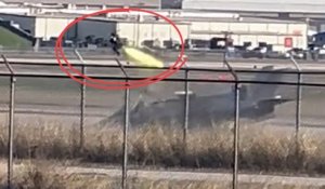 Un avion de chasse F-35 se crashe à l’atterrissage, le pilote s’éjecte depuis le sol