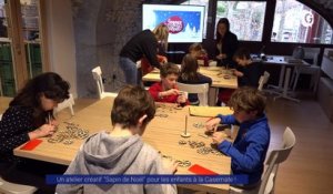 Reportage - Un atelier créatif "Sapin de Noël" pour les enfants à la Casemate !