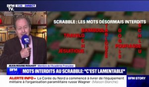 "Travelo", "bamboula", les mots désormais interdits au Scrabble: "C'est parfaitement ridicule" selon l'académicien Jean-Marie Rouart