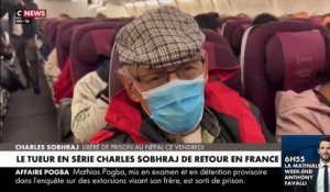 Regardez la première interview du tueur en série français Charles Sobhraj, qui a inspiré la série Netflix "Le Serpent" , dans l'avion qui le ramène en France