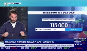 Grève SNCF: un bond de 15% pour l'activité de Flixbus