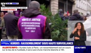 Fusillade à Paris: une marche blanche débute dans le Xème arrondissement pour rendre hommage aux trois victimes kurdes