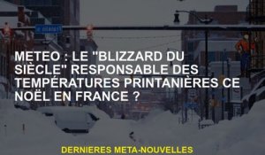 Météo: le "Blizzard du siècle" responsable des températures de printemps ce Noël en France?