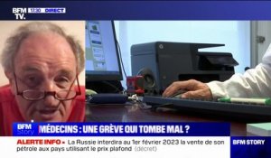 Grève des médecins libéraux: "Je suis passé de 1700 patients il y a 5 ans à 2577", affirme le docteur Jean-Paul Hamon