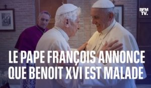 Le pape François annonce que Benoît XVI “est gravement malade” et appelle à prier pour lui